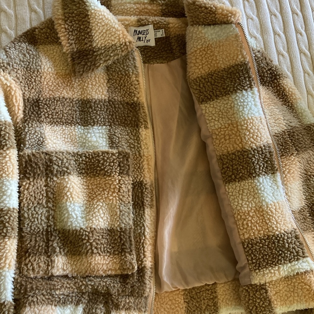 Princess Polly Dorian Checkered Jacket - Size 2 - Picture 11 of 12